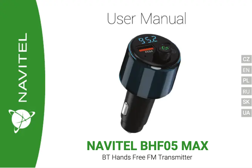 Página 1 del manual Manual de usuario Navitel BHF05 PMAX