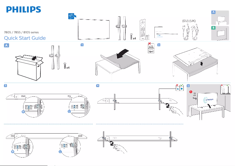 First page image of the manual for 58PUS8105