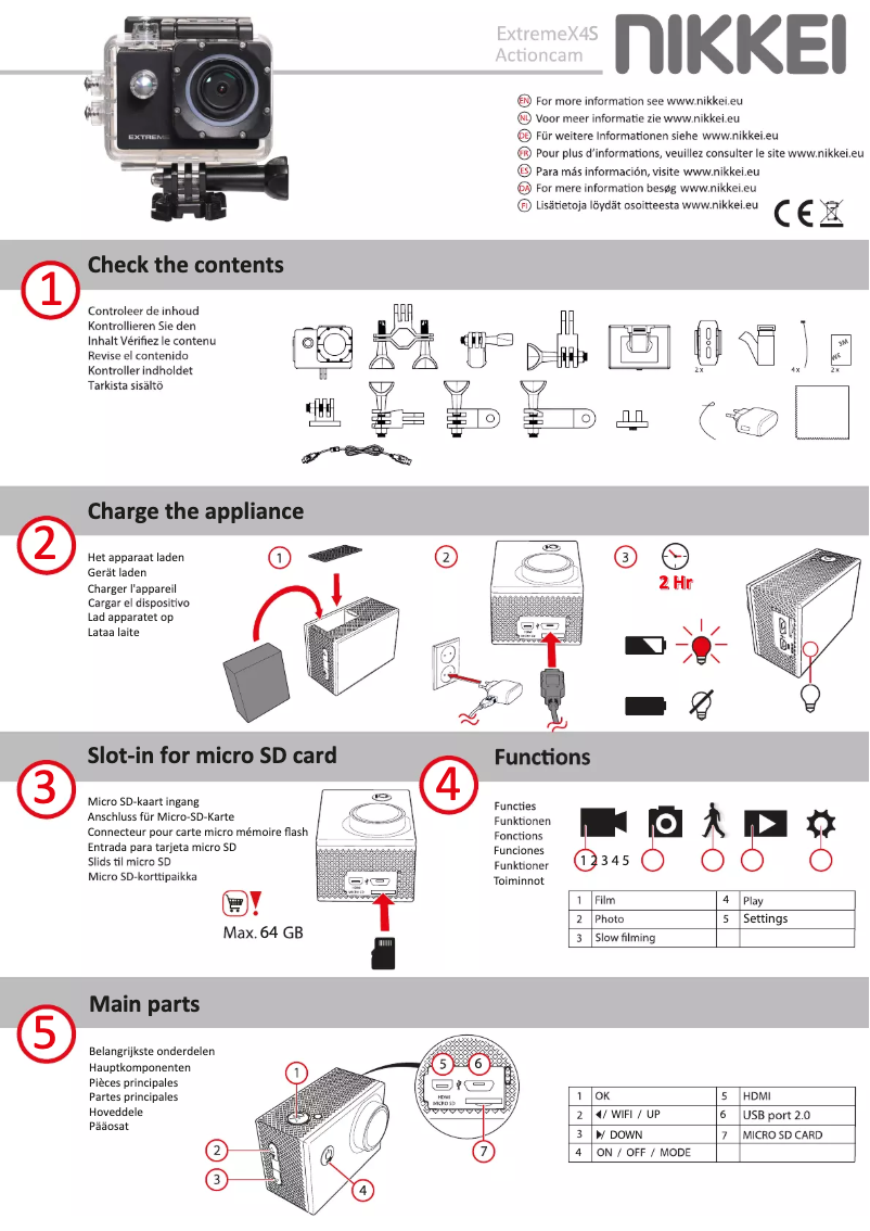 Imagen de la primera página del manual del dispositivo Extreme X4S
