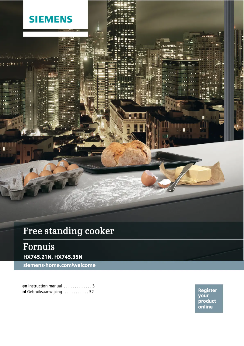 Página 1 del manual Manual de usuario Siemens HX745221N