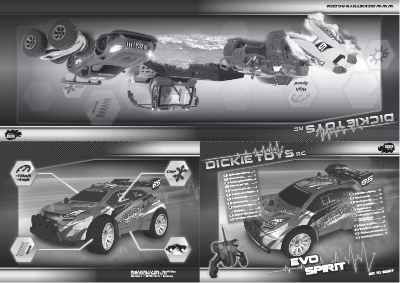 Página 1 del manual Manual de usuario Dickie Evo Spirit