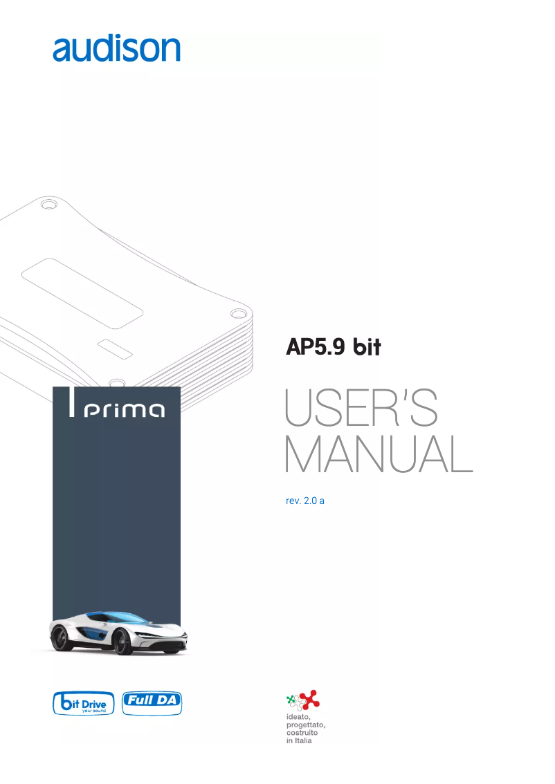 Page 1 de la notice Fiche technique Audison Prima AP5.9 bit