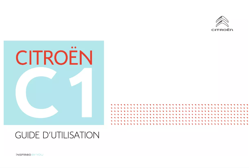 Page 1 de la notice Manuel utilisateur Citroën C1 (2018)