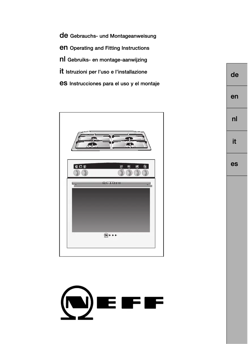 Page n°1 - Manuel utilisateur Neff E3461 S N
