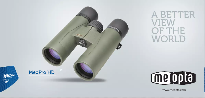 Page n°1 - Manuel utilisateur Meopta MeoPro 8x32 HD