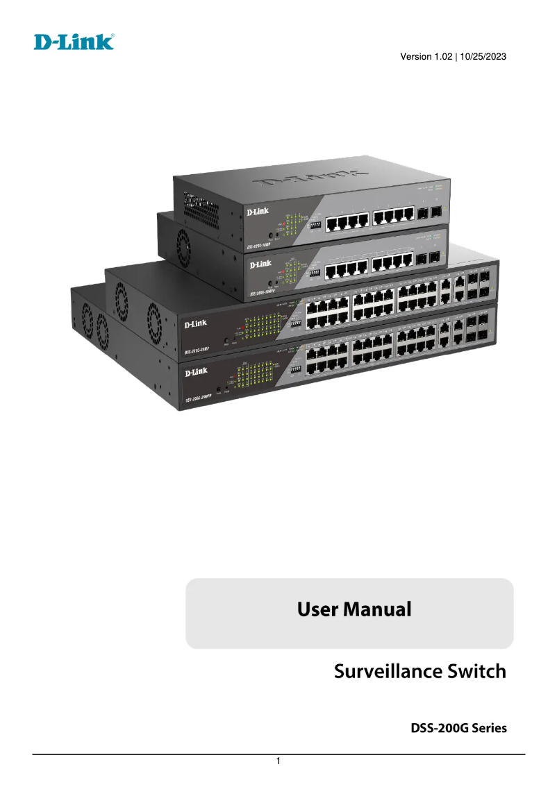 Image de la première page du manuel de l'appareil DSS-200G