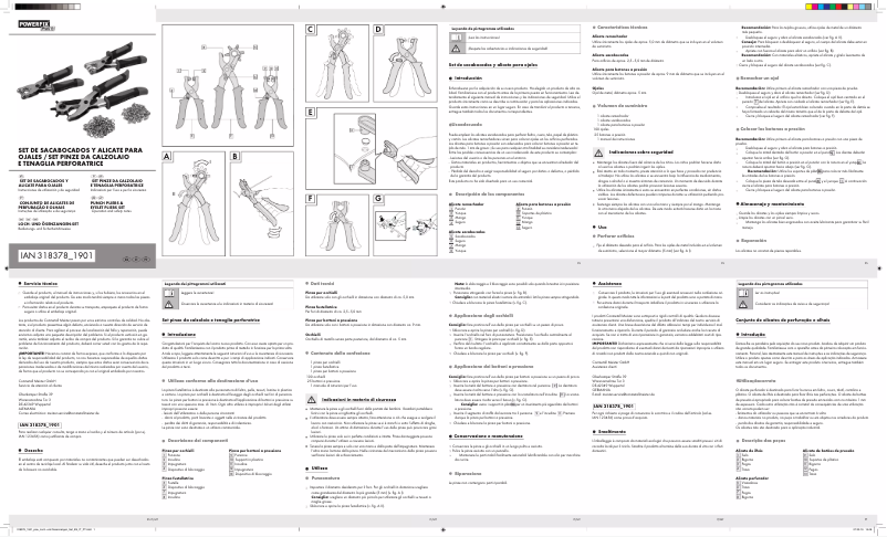 Page 1 de la notice Manuel utilisateur Powerfix IAN 318378