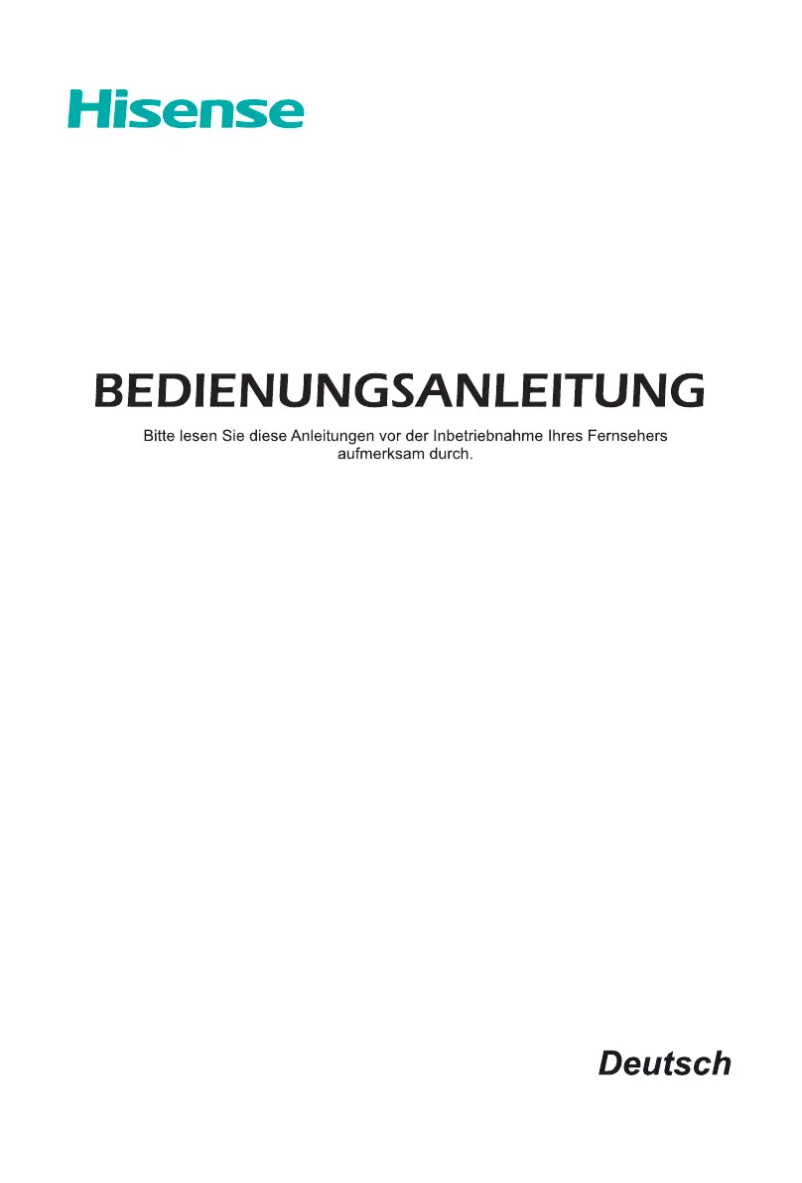 Page 1 de la notice Manuel utilisateur Hisense H65B7500