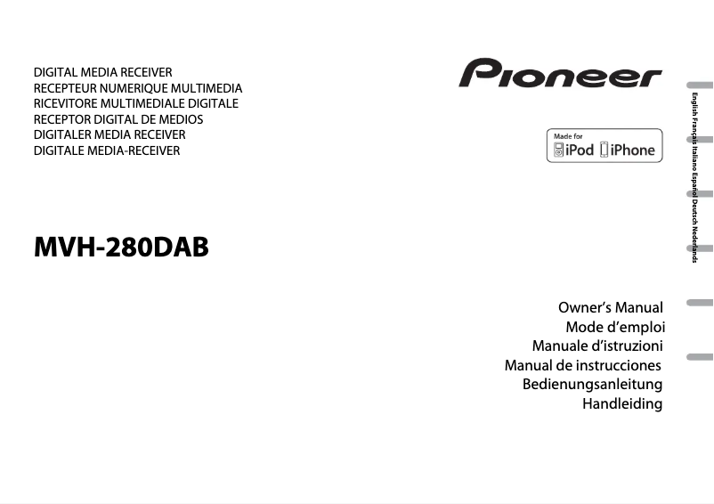 Página 1 del manual Manual de usuario Pioneer MVH-280DAB