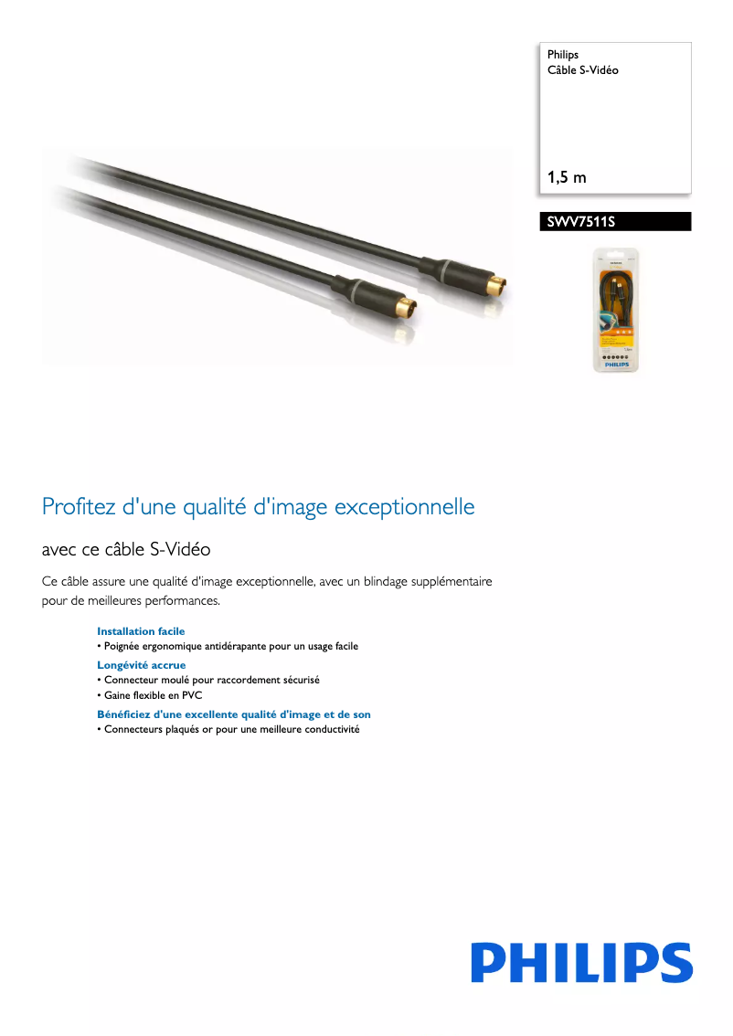 First page image of the manual for SWV7511S