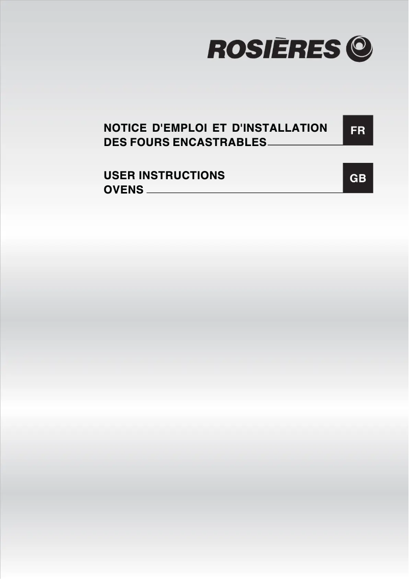 Image de la première page du manuel de l'appareil RFI 4658 MIN
