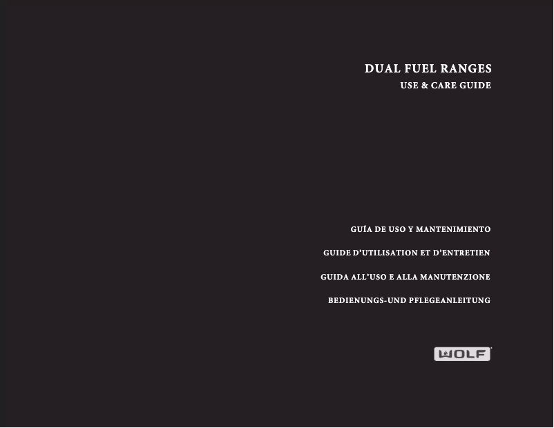 Page 1 de la notice Manuel utilisateur Wolf ICBDF364C