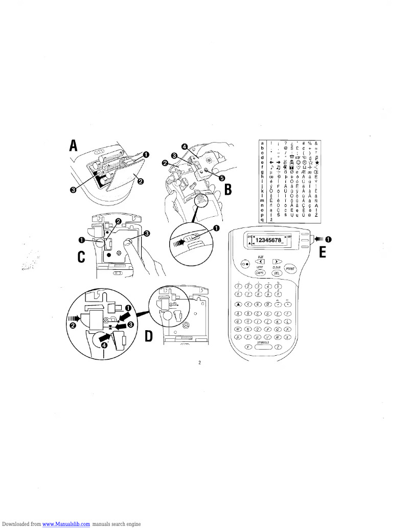 Page 1 de la notice Manuel utilisateur Dymo Pocket