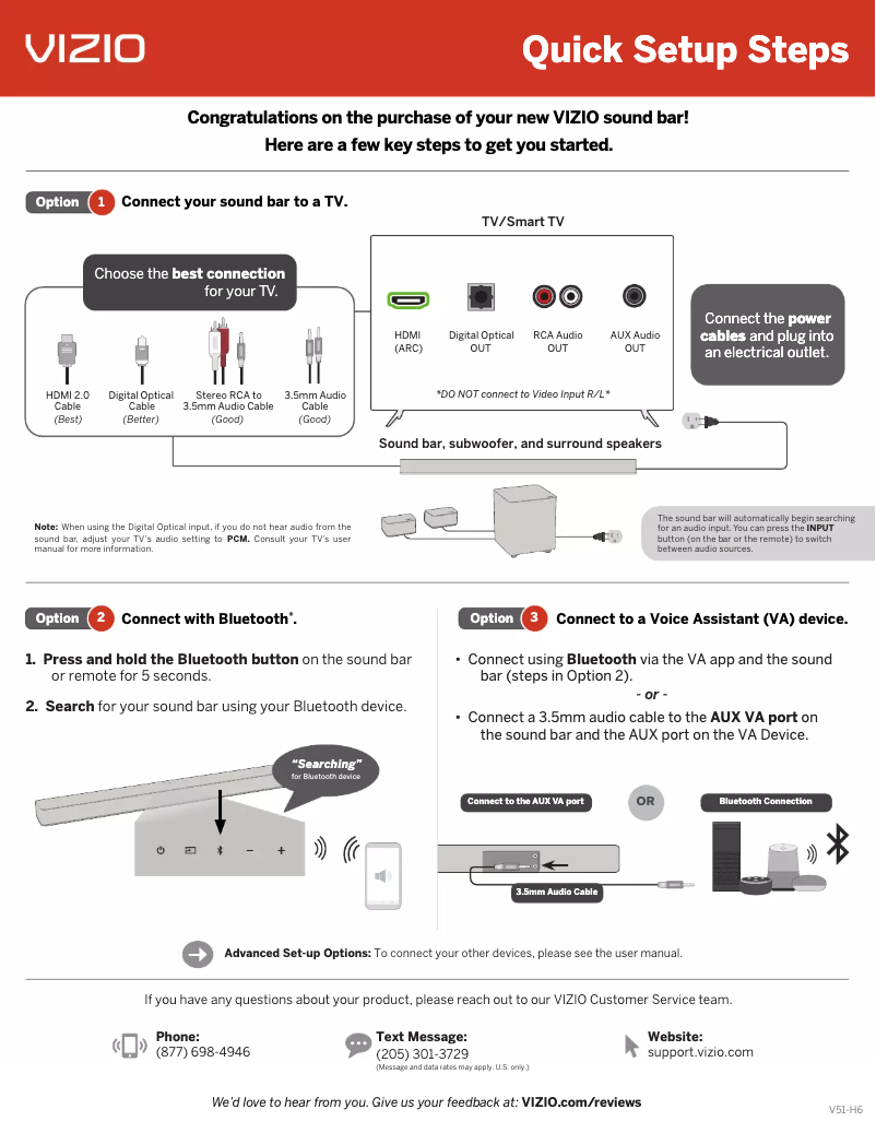 Image de la première page du manuel de l'appareil V51-H6