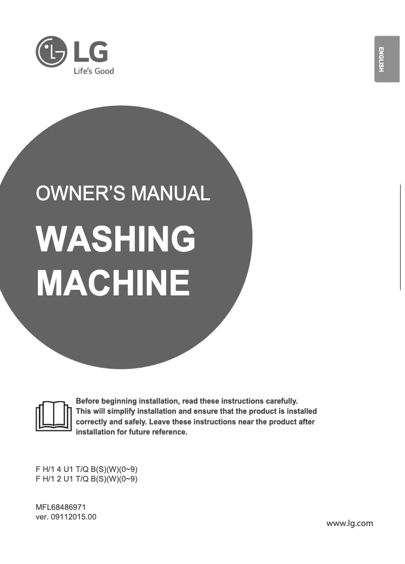 Página 1 del manual Manual de usuario LG F14U1TBS2