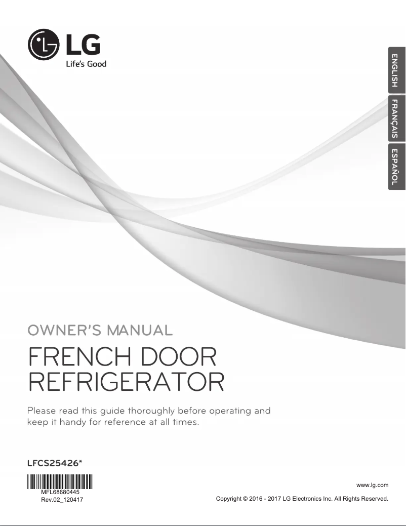 Página 1 del manual Manual de usuario LG LFCS25426D