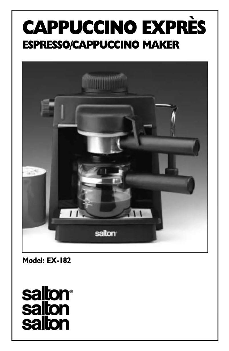 Page 1 de la notice Manuel utilisateur Salton EX182