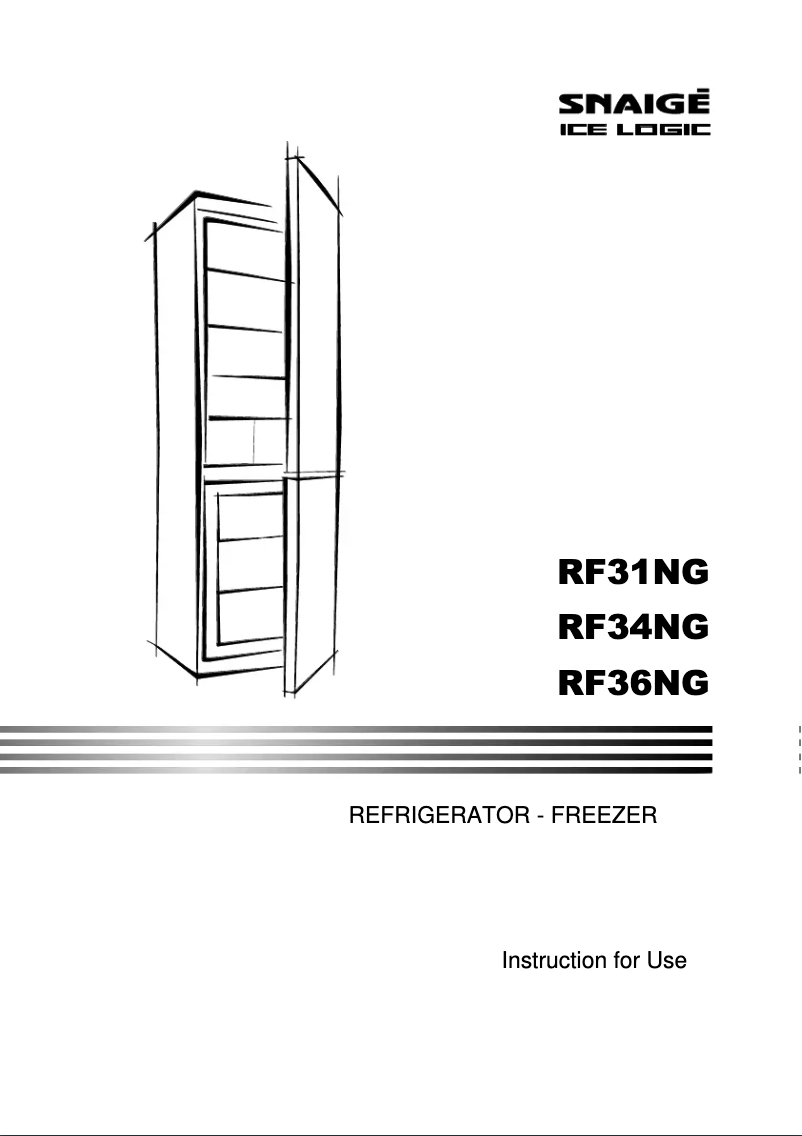 Page n°1 - Manuel utilisateur Snaigė Fresh INN RF56NG-P5JJNF0
