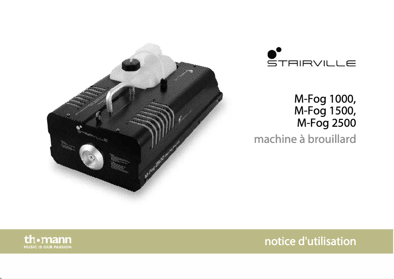 Page n°1 - Manuel utilisateur Stairville M-Fog 1500
