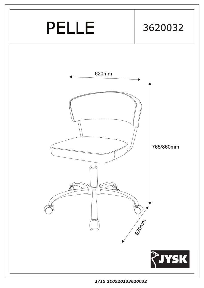 Image de la première page du manuel de l'appareil Pelle