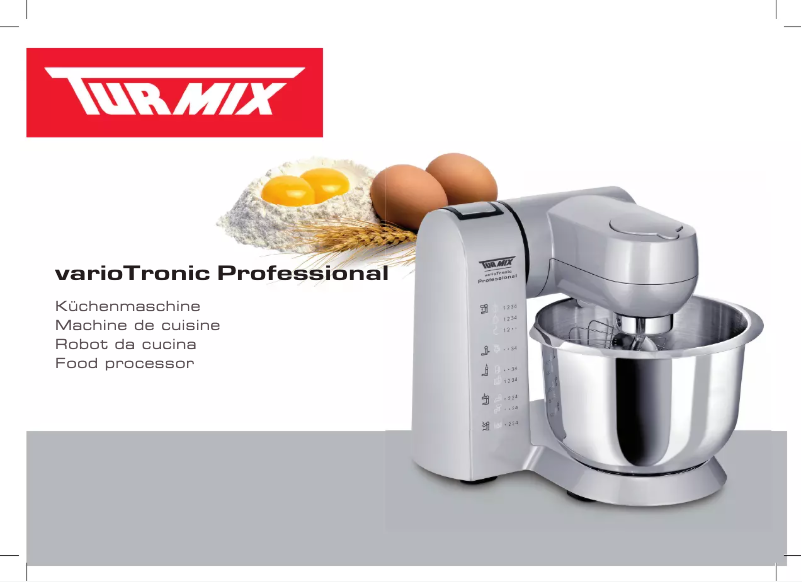 Page 1 de la notice Manuel utilisateur Turmix VarioTronic Professional A33125