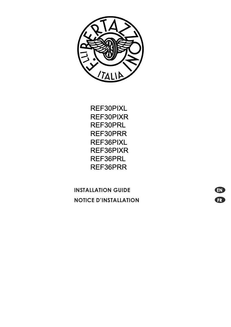 Image de la première page du manuel de l'appareil REF30PRR