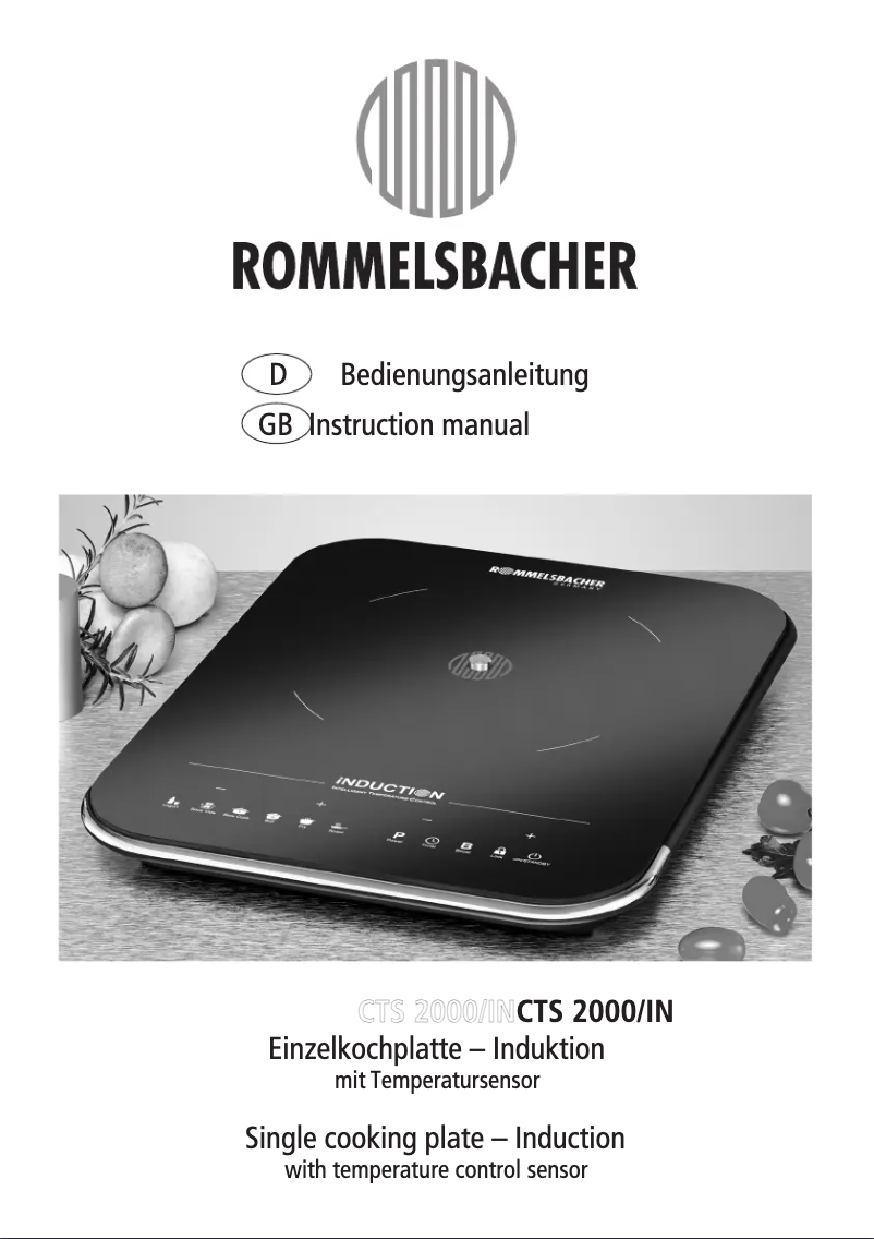 Page 1 de la notice Manuel utilisateur Rommelsbacher CTS 2000/IN