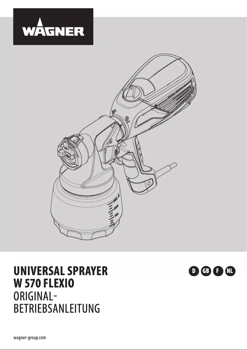 Page 1 de la notice Manuel utilisateur Wagner W 570 Flexio