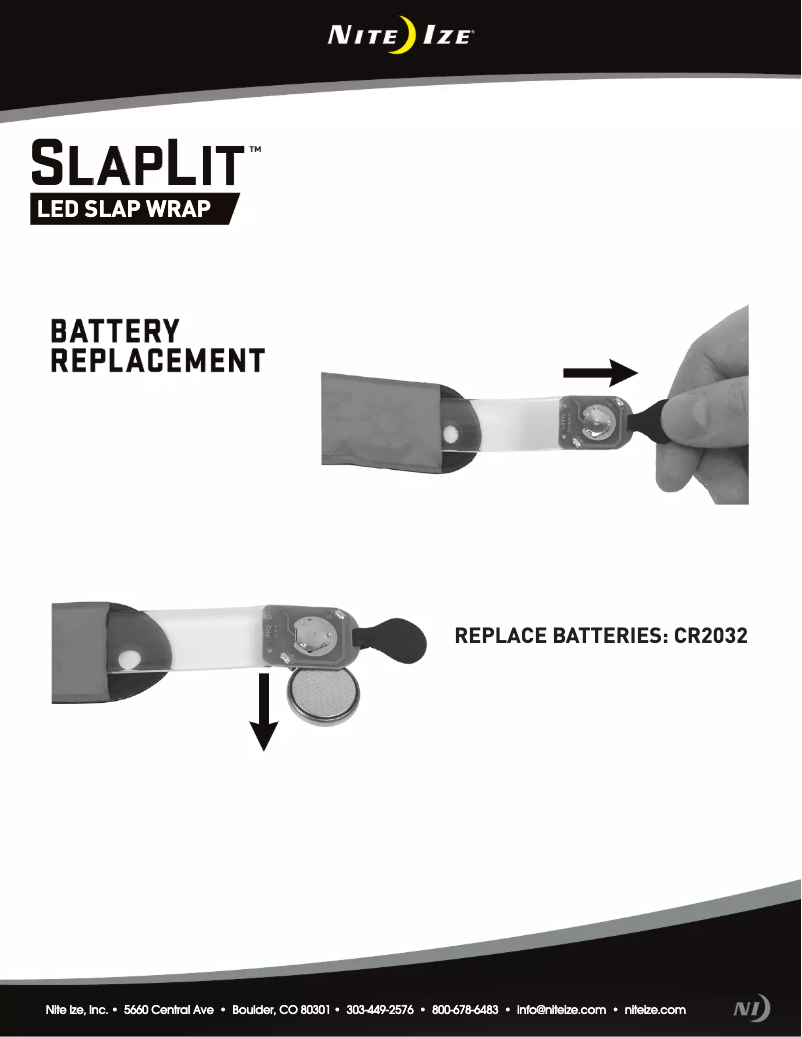 Page 1 de la notice Manuel utilisateur Nite Ize SlapLit