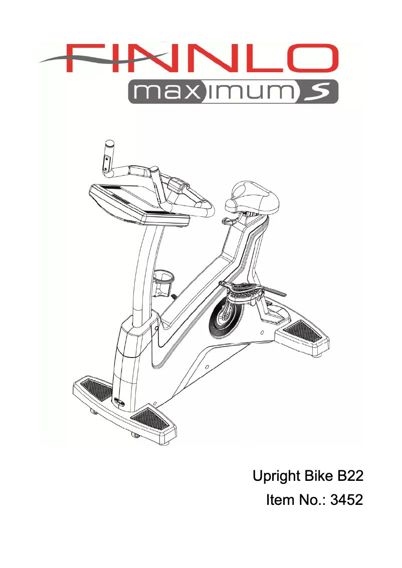 Image de la première page du manuel de l'appareil Maximum B22 3452