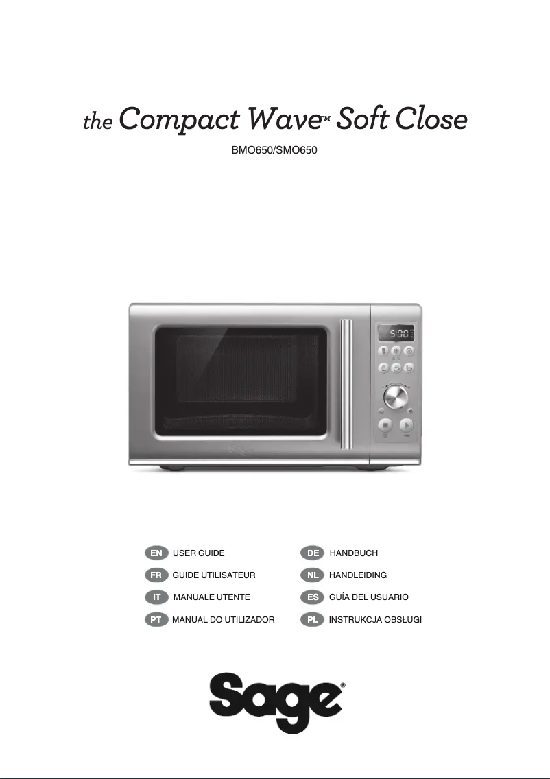 Page n°1 - Manuel utilisateur Sage Compact Wave SMO650
