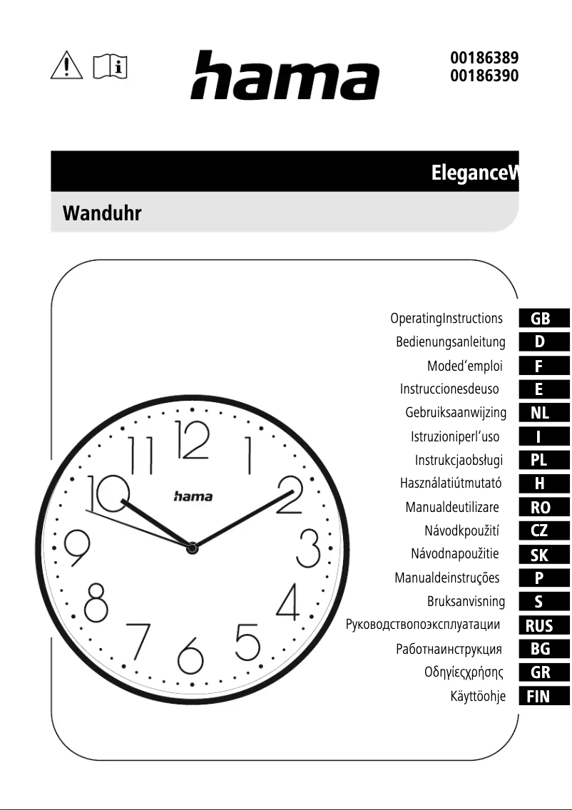 Page n°1 - Manuel utilisateur Hama 176902