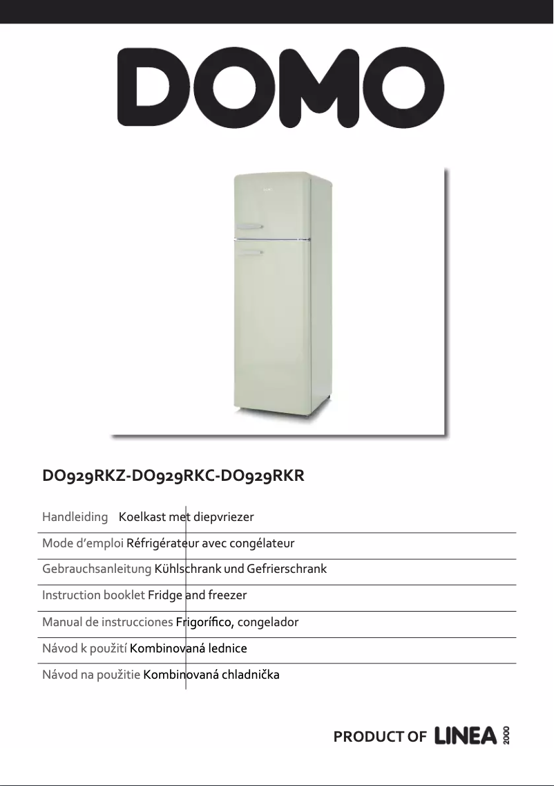 Image de la première page du manuel de l'appareil DO929RKC