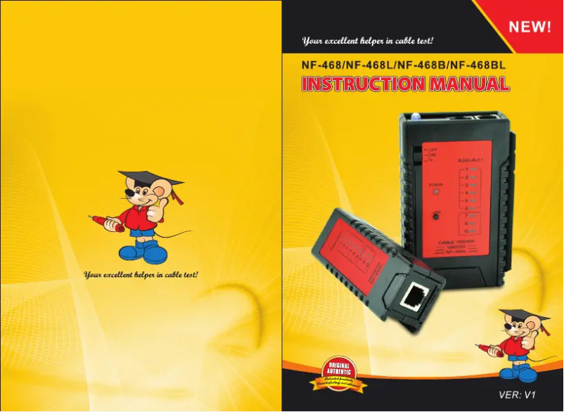 Page 1 de la notice Manuel utilisateur Noyafa NF-468L