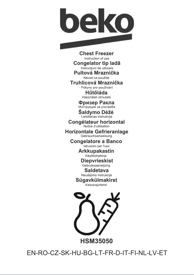 Image de la première page du manuel de l'appareil HSM35050