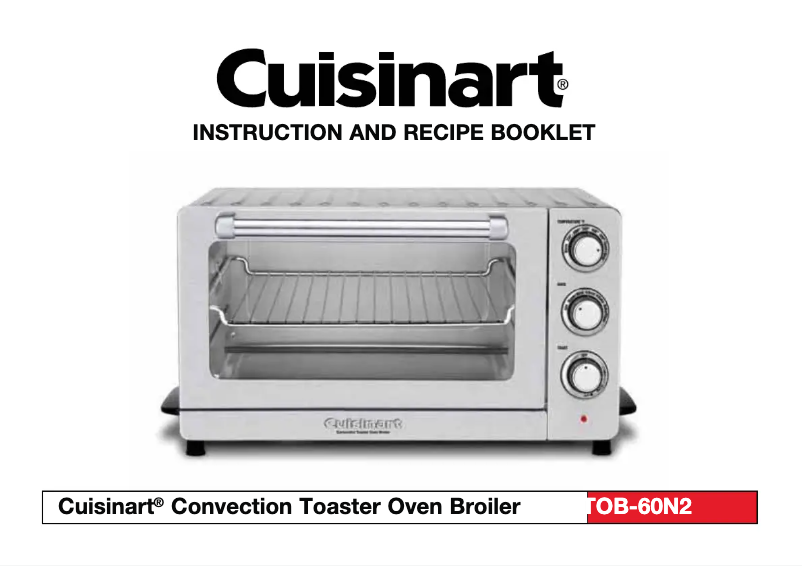 Page 1 de la notice Manuel utilisateur Cuisinart TOB-60N2
