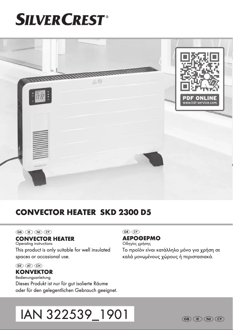 Page 1 de la notice Manuel utilisateur SilverCrest SKD 2300 D5