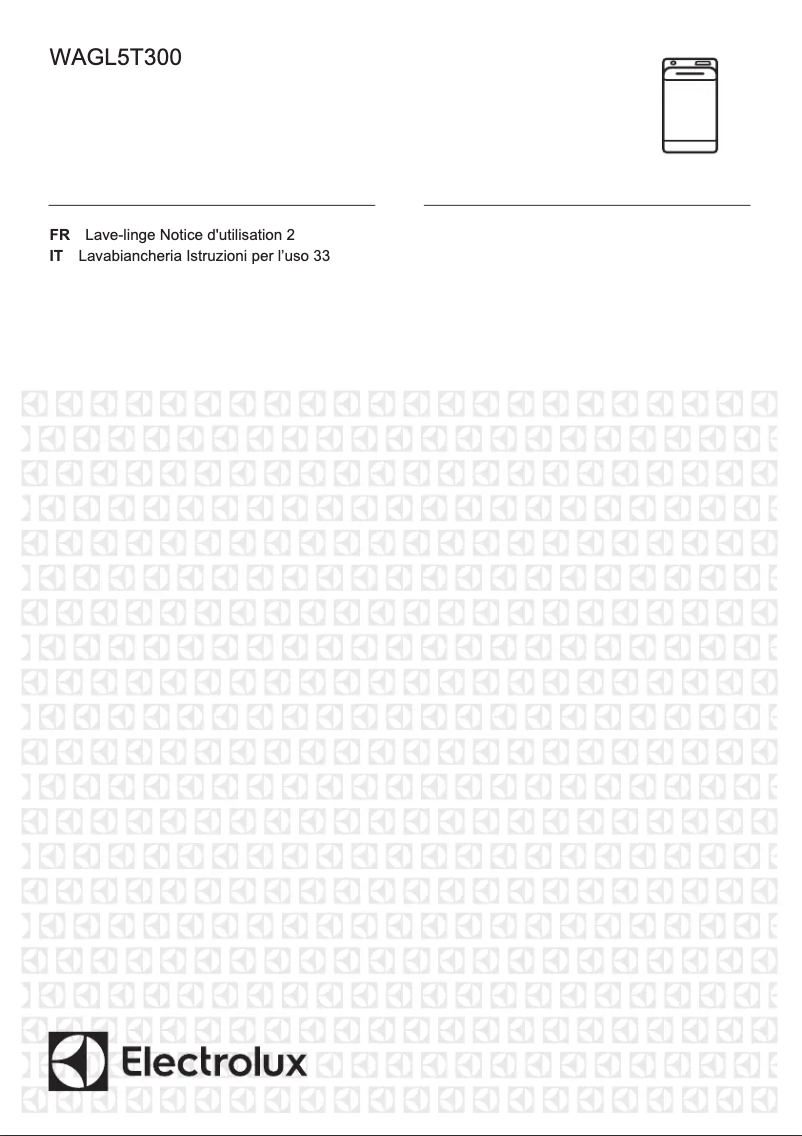 Page n°1 - Manuel utilisateur Electrolux WAGL5T300