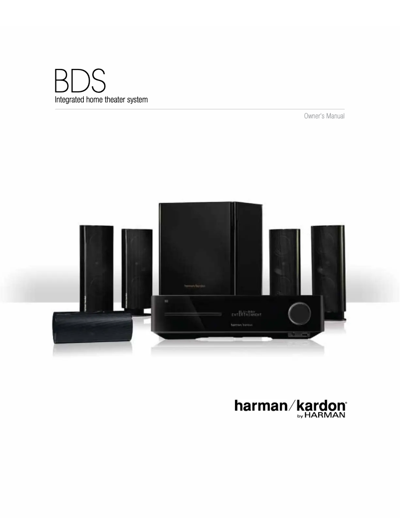 Page 1 de la notice Manuel utilisateur Harman Kardon BDS 7773