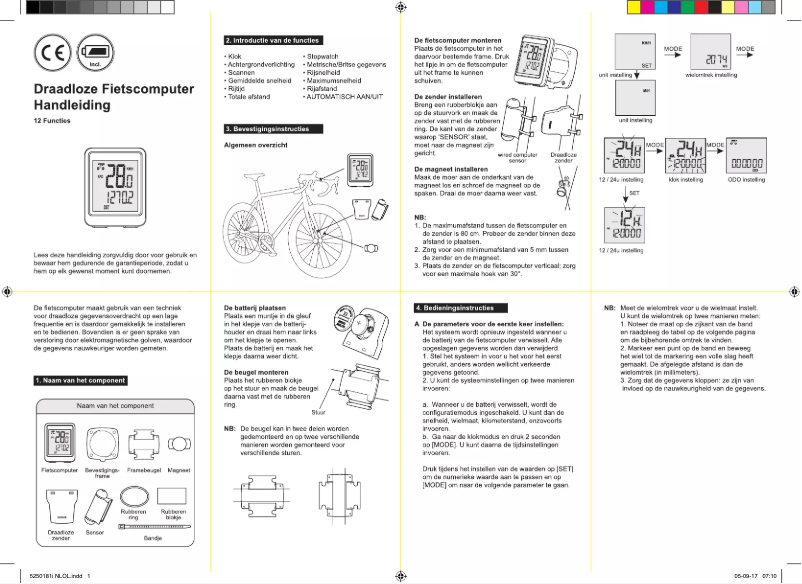 Imagen de la primera página del manual del dispositivo 5250181