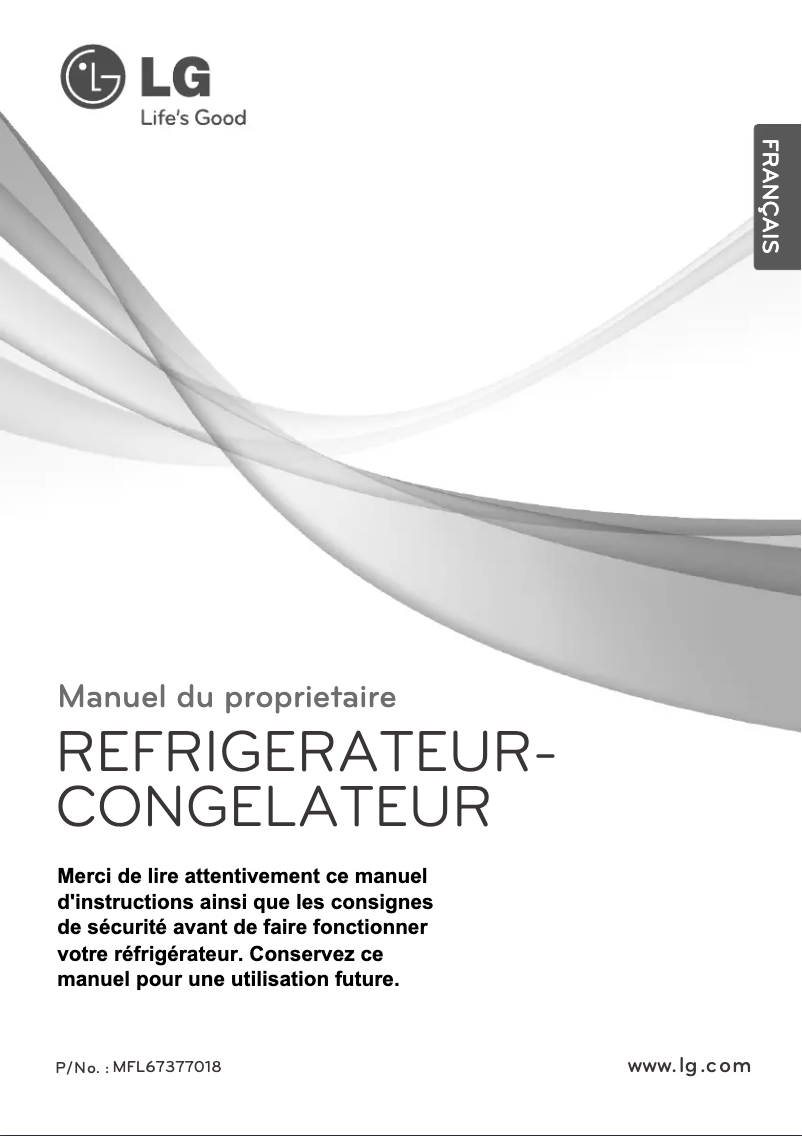 Page 1 de la notice Manuel utilisateur LG GN-M562GLH