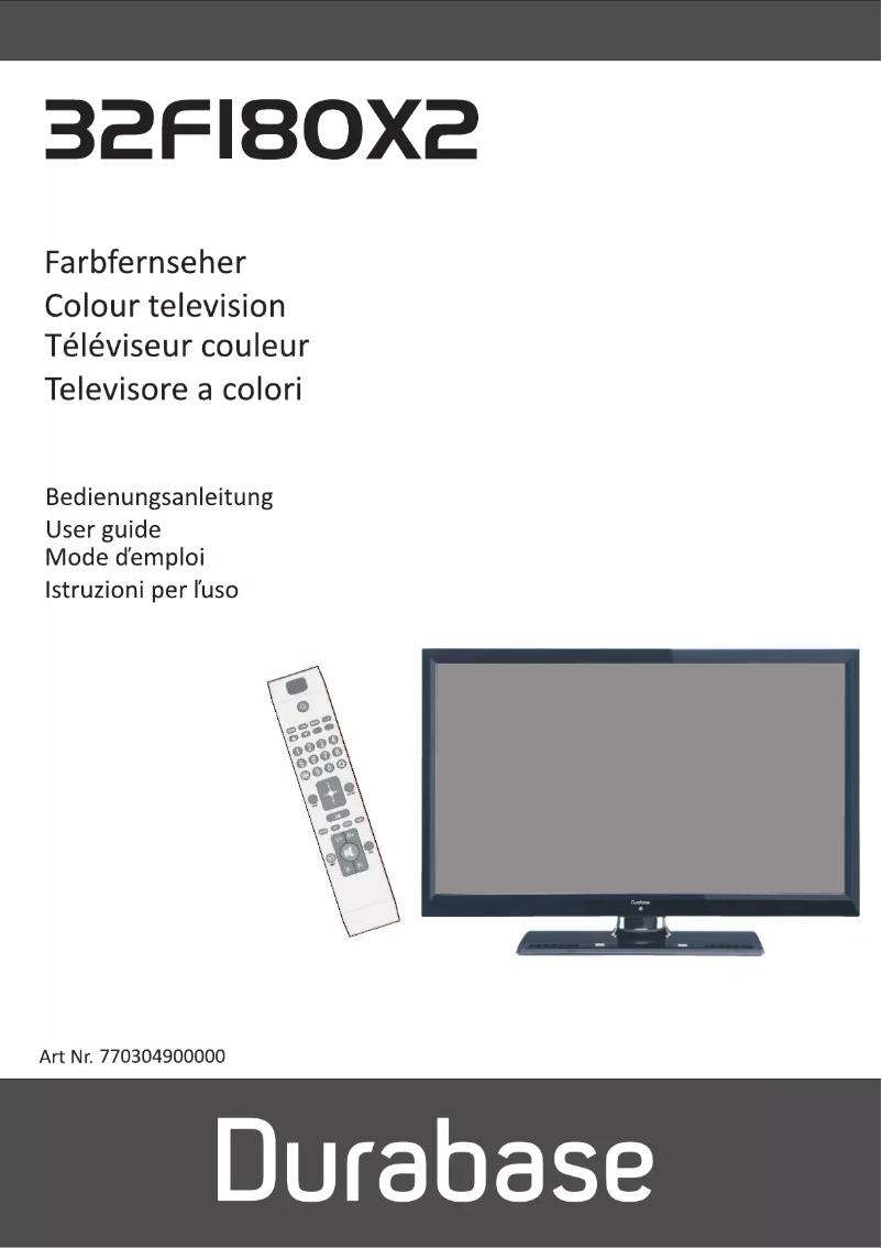 Image de la première page du manuel de l'appareil LE32F180X2