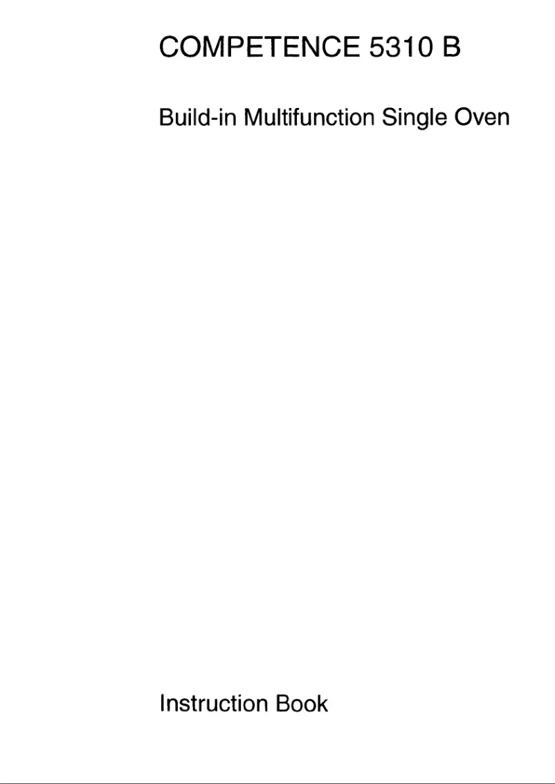 Página 1 del manual Manual de usuario AEG Competence 5310 B D