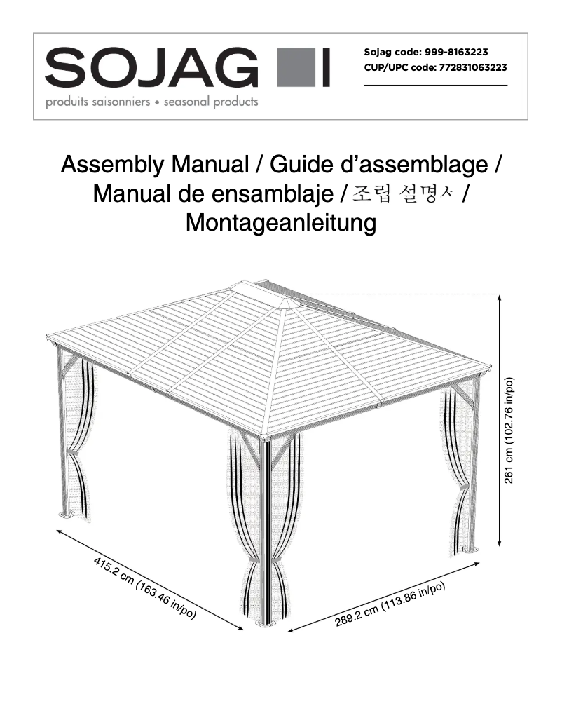 Página 1 del manual Manual de usuario Sojag Ventura