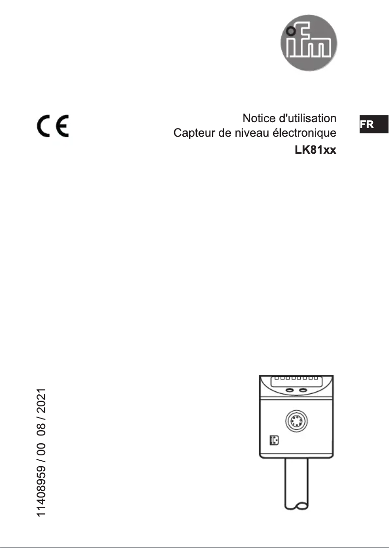 Page n°1 - Manuel utilisateur IFM LK8122