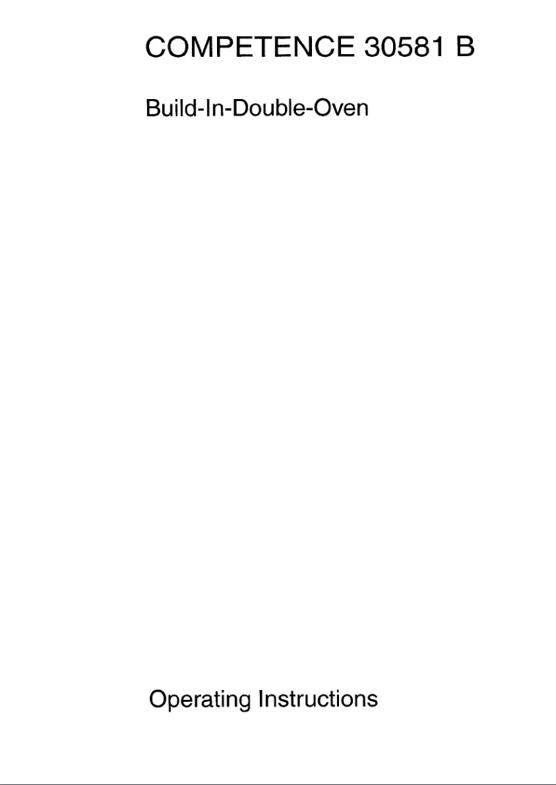 Imagen de la primera página del manual del dispositivo Competence 30581 B d