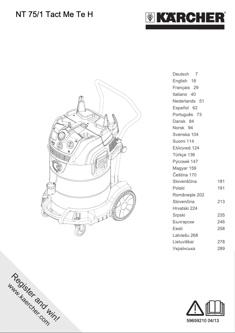 Image de la première page du manuel de l'appareil NT 75/1 Tact Me Te