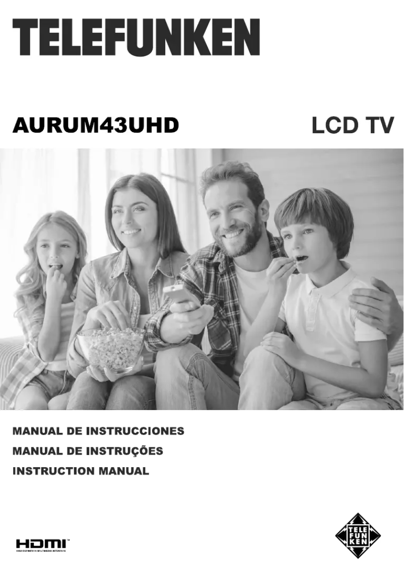Image de la première page du manuel de l'appareil AURUM43UHD