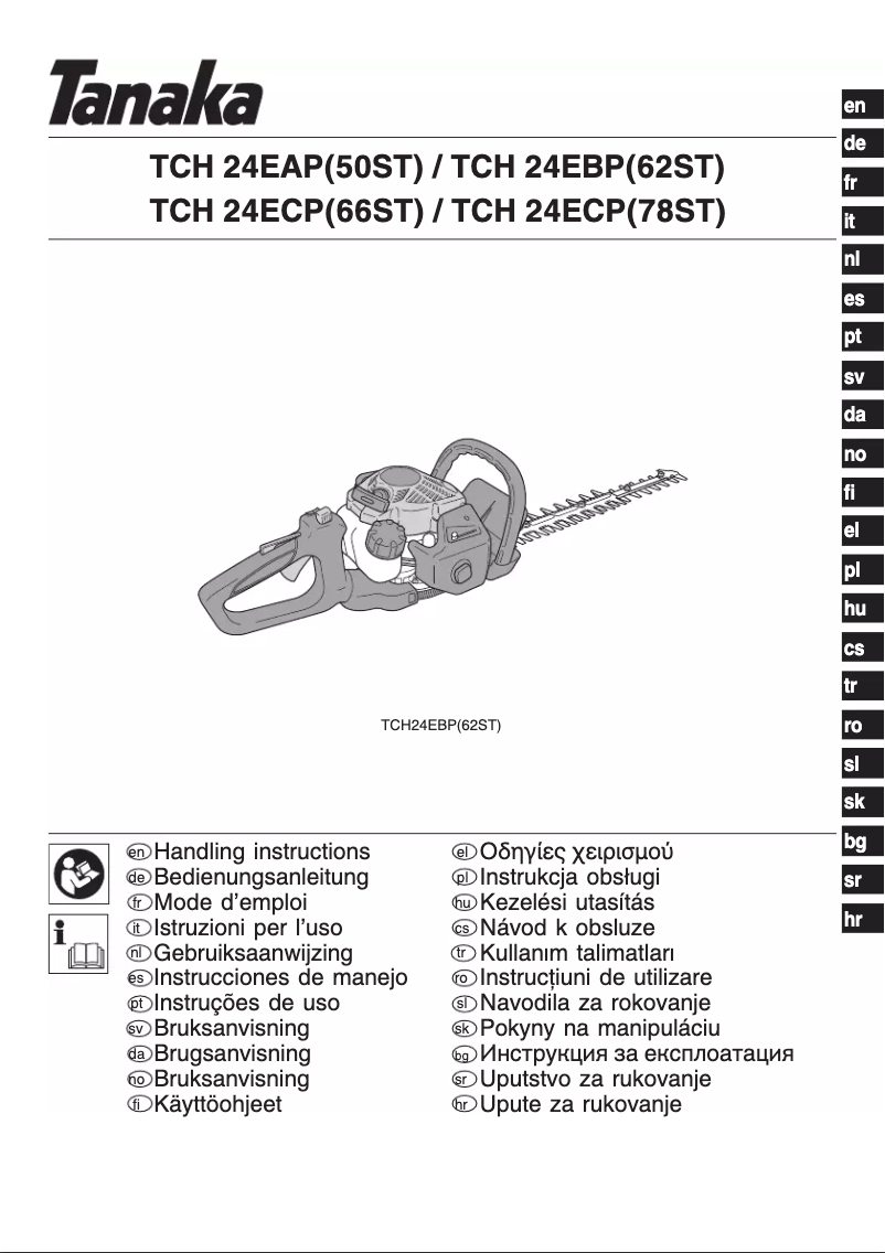 Page n°1 - Manuel utilisateur Tanaka TCH 24EAP