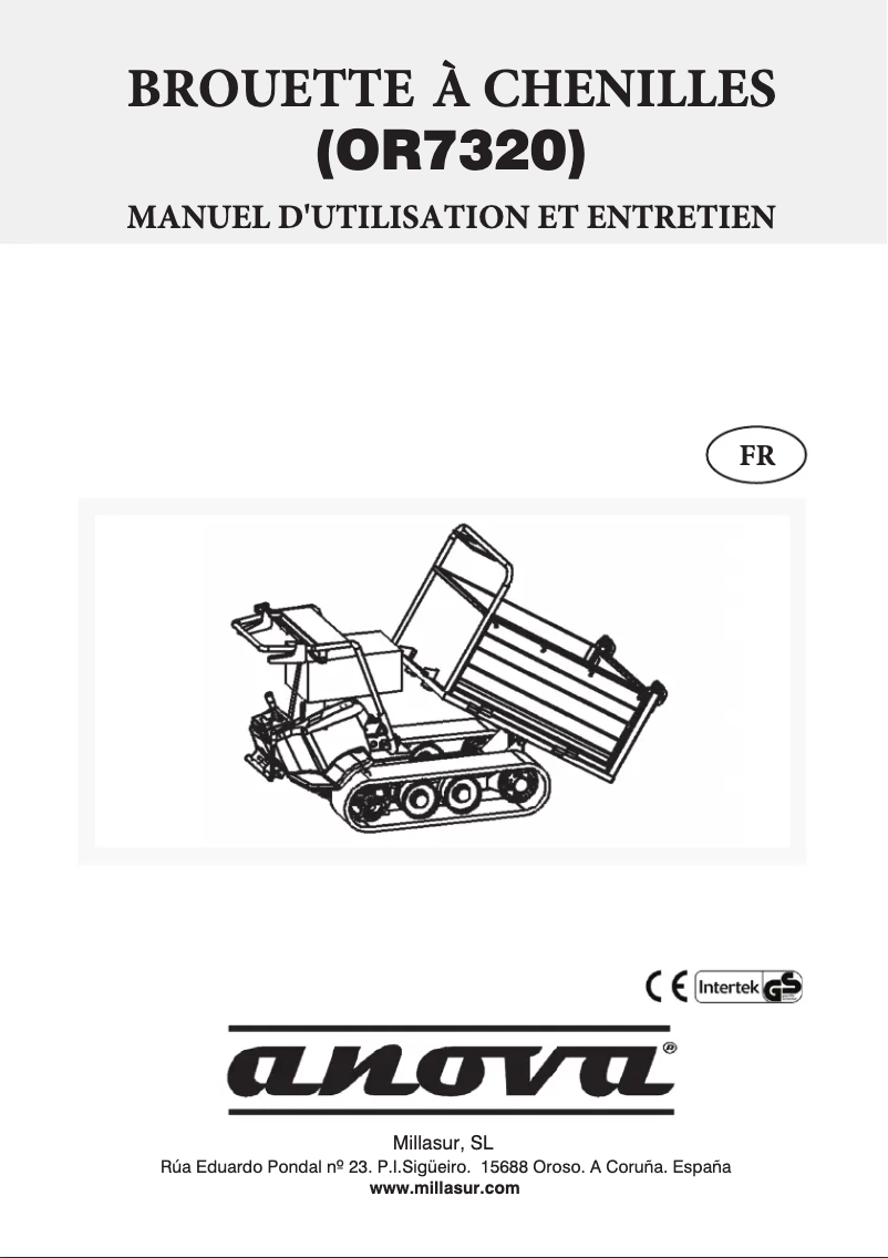 Image de la première page du manuel de l'appareil OR7320